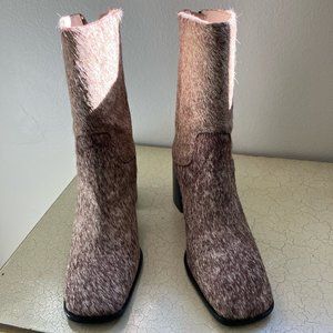 Intentionally Blank - PG Pony Boots - Brown and White - Size 8